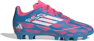 adidas F50 Club Youth Firm Ground Soccer Shoes - Comfortable Fit with Textured Synthetic Upper and Versatile Outsole
