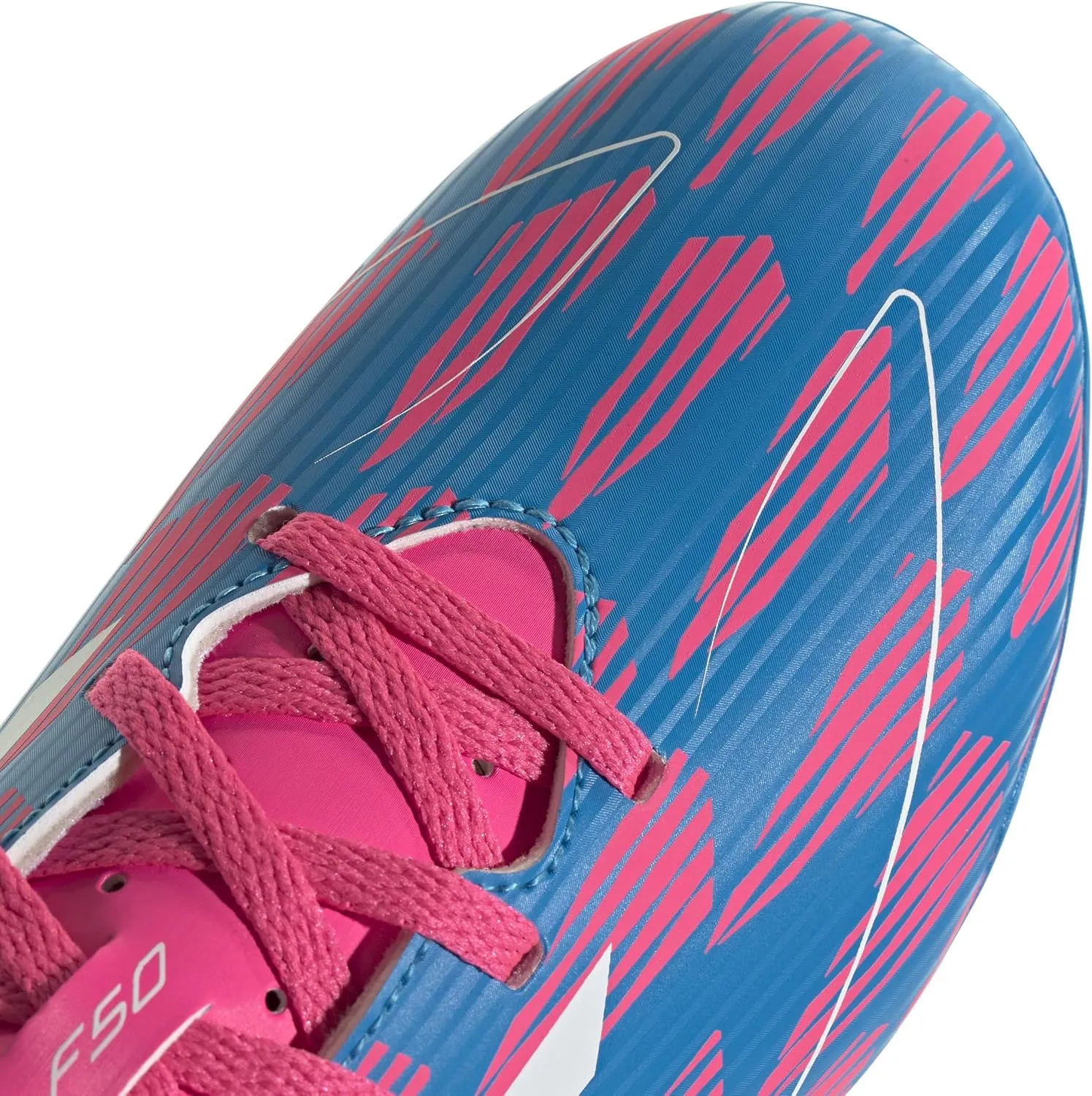 adidas F50 Club Youth Firm Ground Soccer Shoes - Comfortable Fit with Textured Synthetic Upper and Versatile Outsole