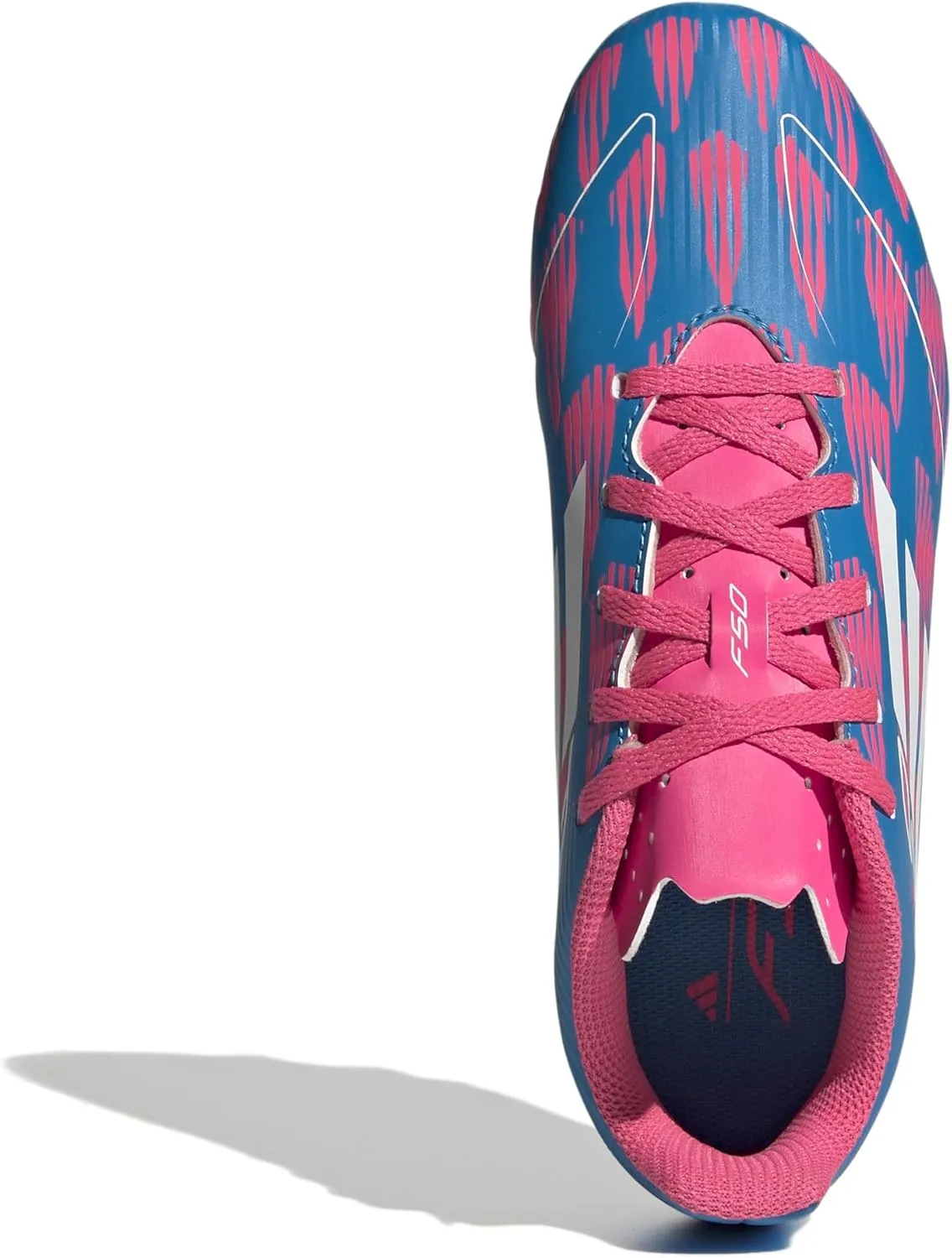 adidas F50 Club Youth Firm Ground Soccer Shoes - Comfortable Fit with Textured Synthetic Upper and Versatile Outsole