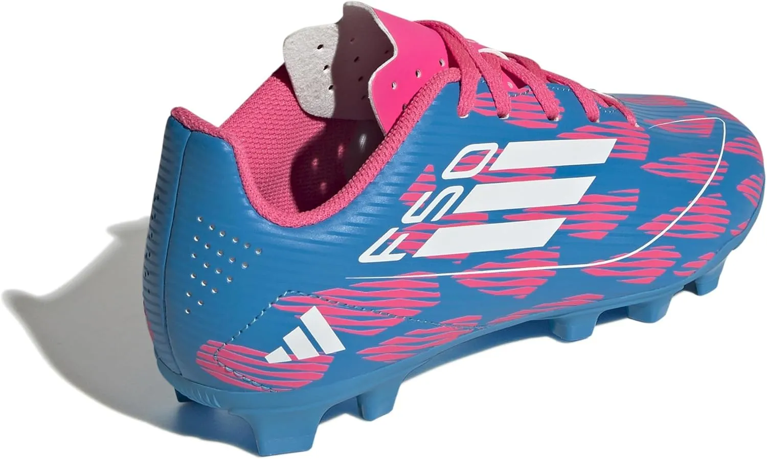 adidas F50 Club Youth Firm Ground Soccer Shoes - Comfortable Fit with Textured Synthetic Upper and Versatile Outsole