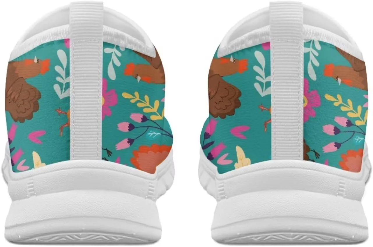 Animal Print Running Shoes for Women Outdoor Slip-On Sneakers Casual Loafers Mesh Gym Sports Shoes Daily Shoe