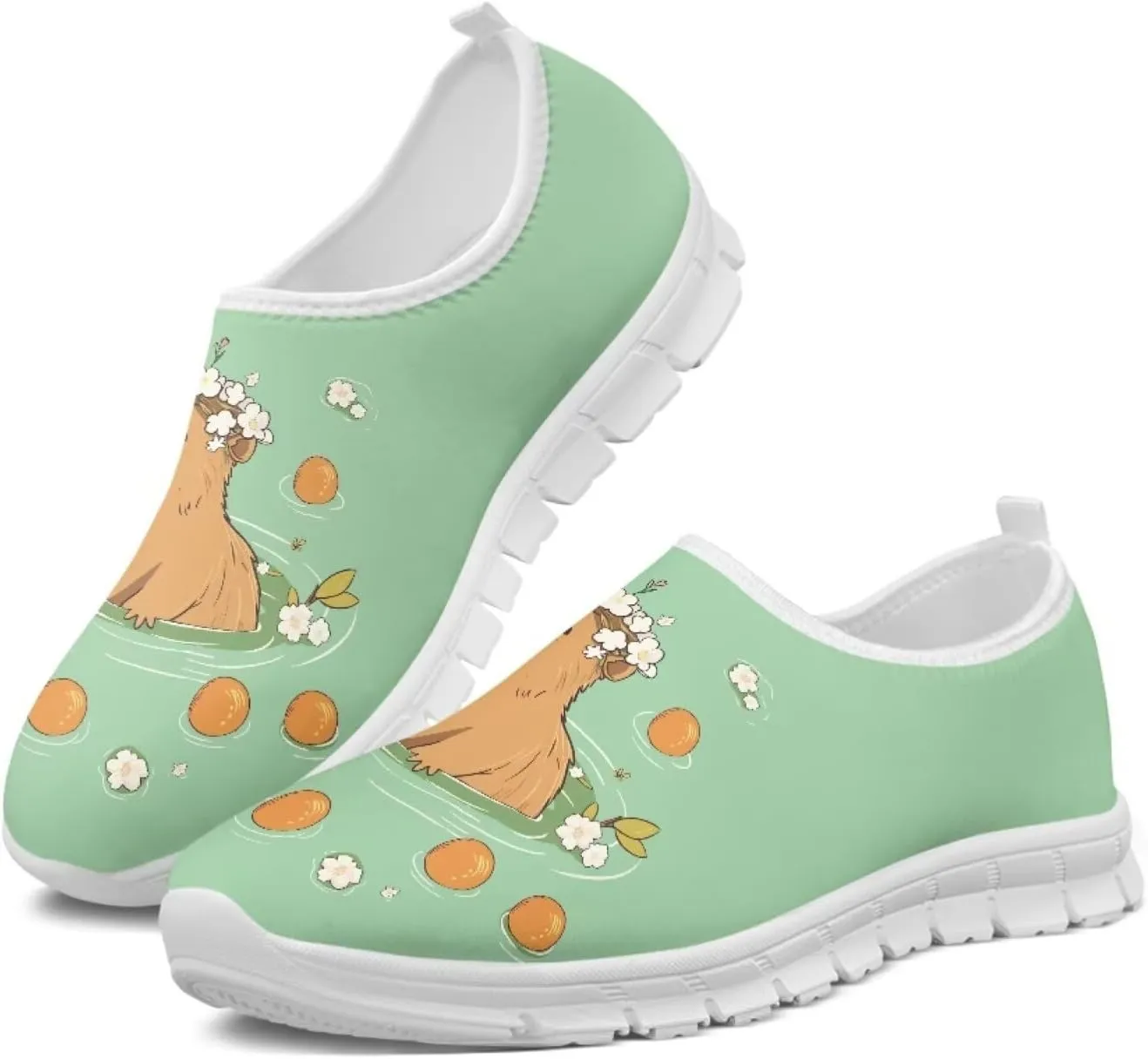 Animal Print Running Shoes for Women Outdoor Slip-On Sneakers Casual Loafers Mesh Gym Sports Shoes Daily Shoe