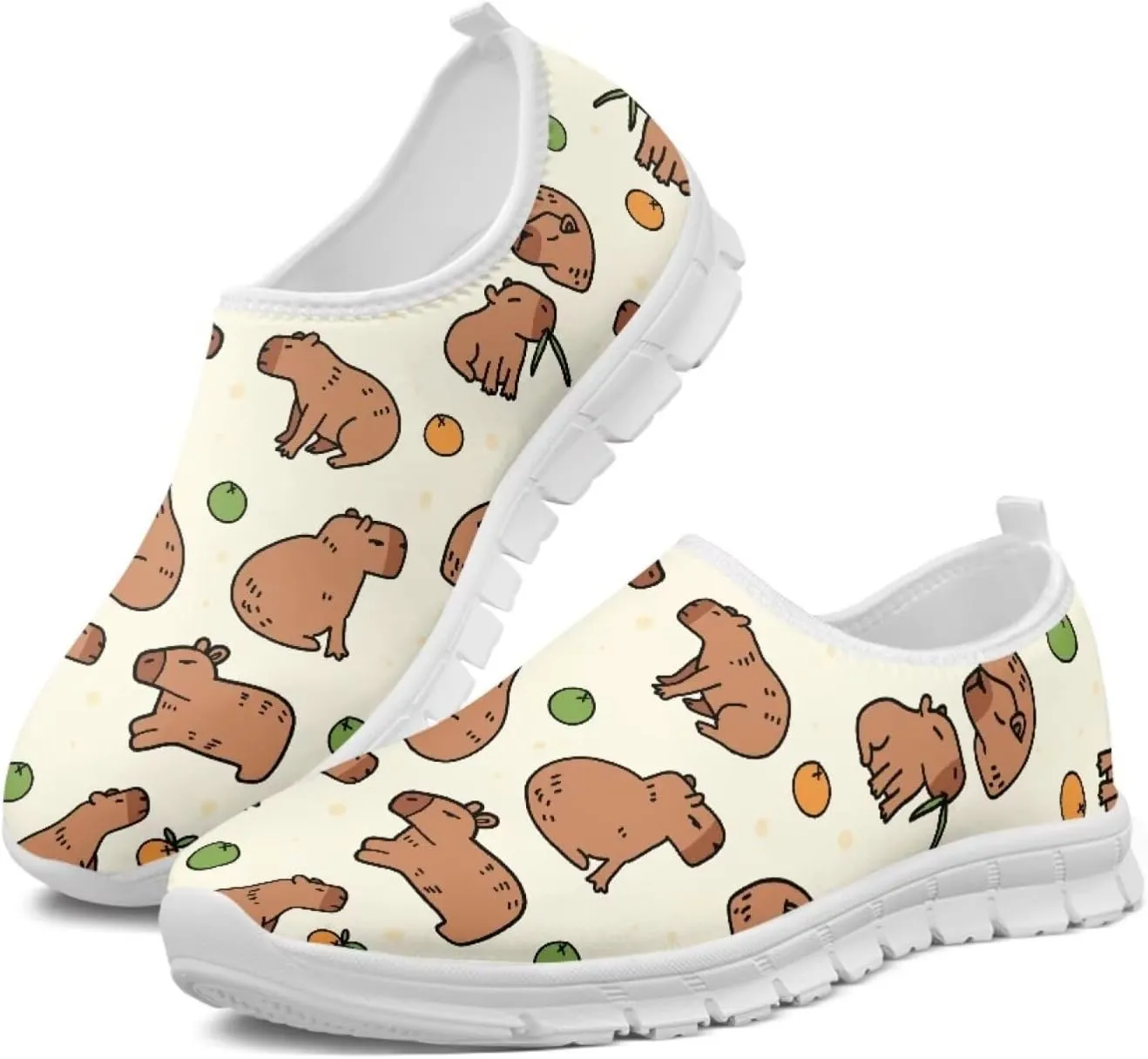Animal Print Running Shoes for Women Outdoor Slip-On Sneakers Casual Loafers Mesh Gym Sports Shoes Daily Shoe
