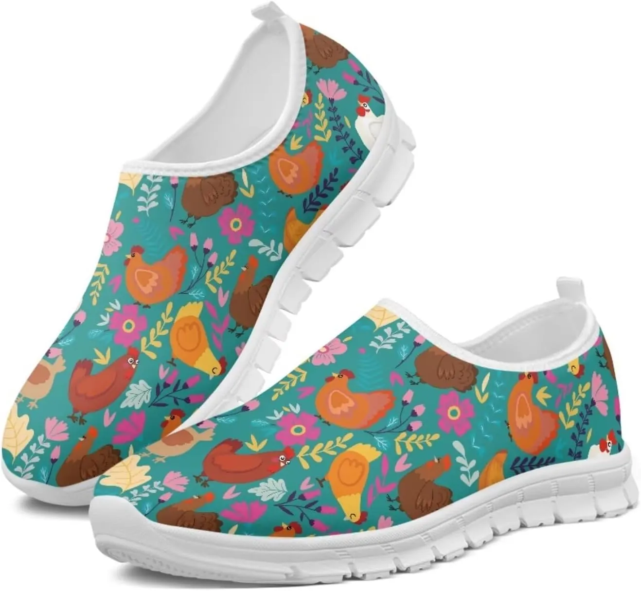 Animal Print Running Shoes for Women Outdoor Slip-On Sneakers Casual Loafers Mesh Gym Sports Shoes Daily Shoe