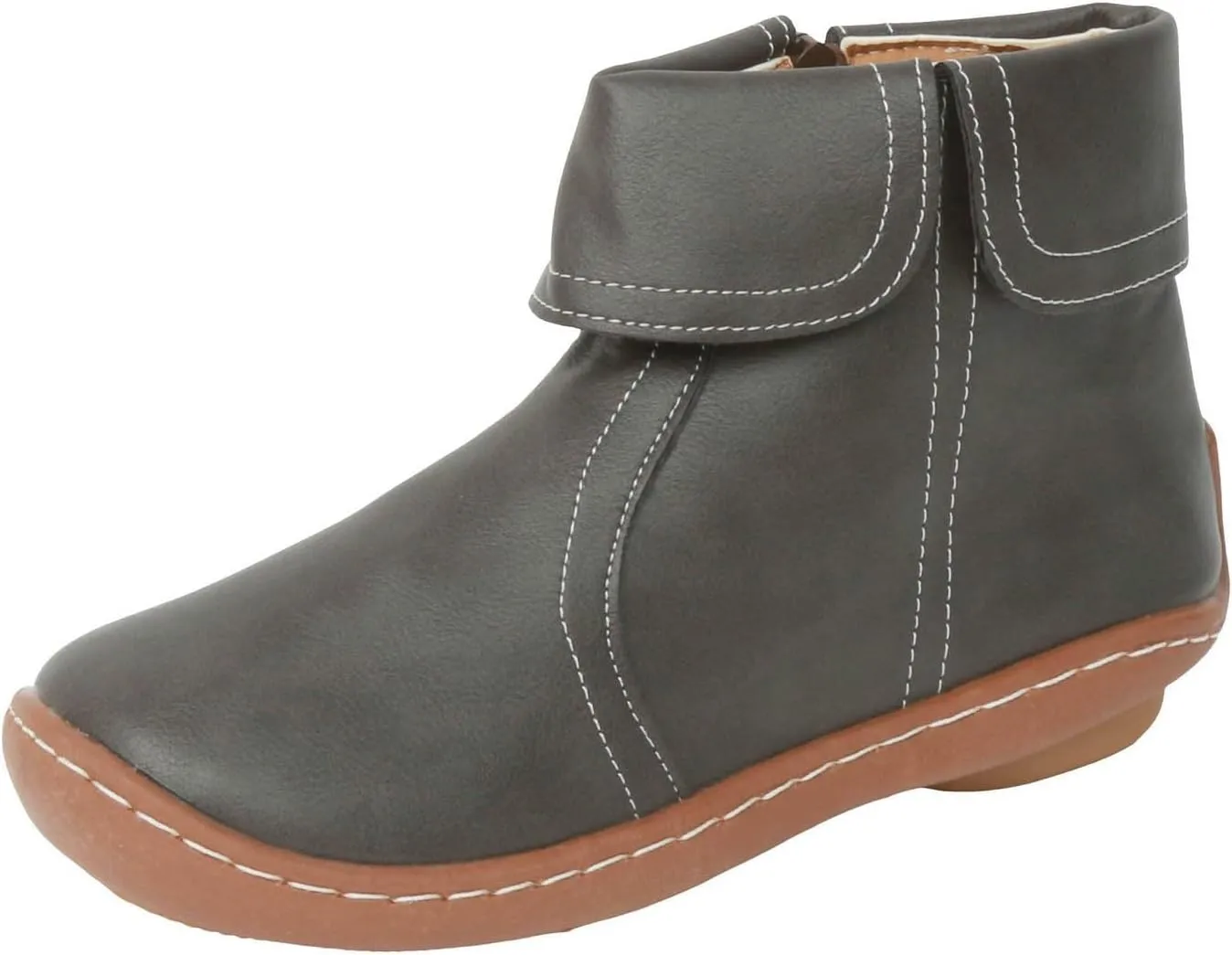Ankle Boots for Women Fall Boots Women Round Toe Comfortable Side Zipper Flat Casual Walking Shoes Women Short Boots