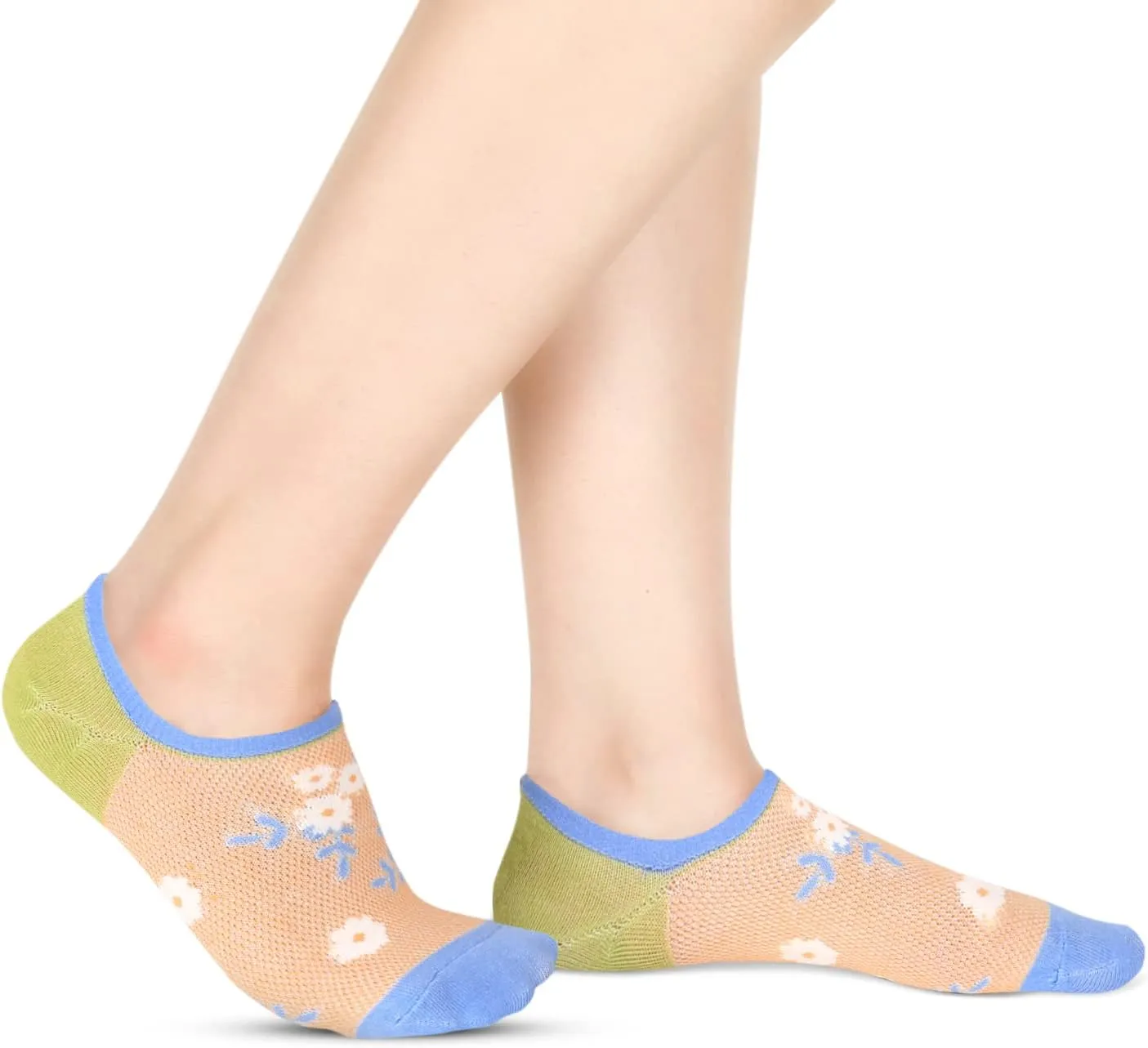 Benefeet Sox Womens Girls Cute No Show Liner Socks Non Slip Funny Patterned Low Cut Socks Novelty Cotton Loafer Footies Sock