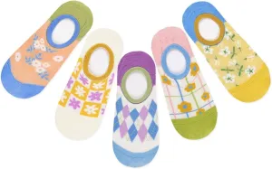 Benefeet Sox Womens Girls Cute No Show Liner Socks Non Slip Funny Patterned Low Cut Socks Novelty Cotton Loafer Footies Sock