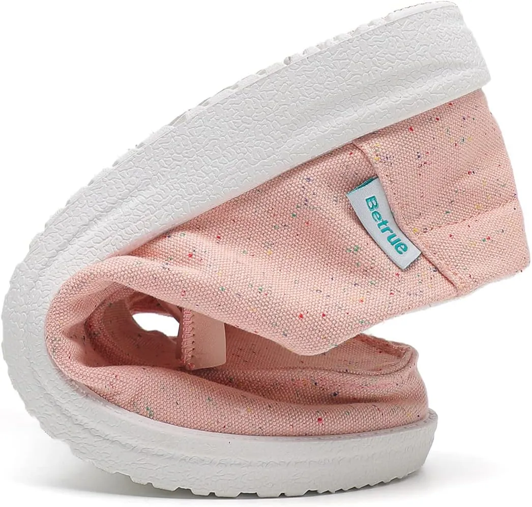 Betrue Women's Lightweight Boat Shoes, Breathable Canvas Loafers for Casual Users, Slip-On Deck Shoes for Everyday Consumers