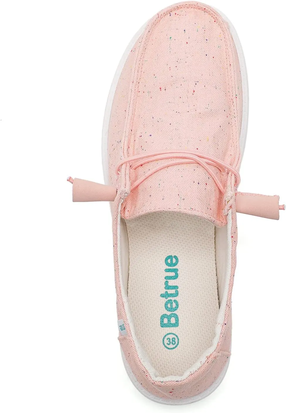 Betrue Women's Lightweight Boat Shoes, Breathable Canvas Loafers for Casual Users, Slip-On Deck Shoes for Everyday Consumers