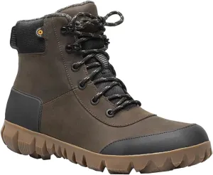 BOGS Men's Arcata Urban Leather Mid Winter Boot, Chocolate, Size 11.5