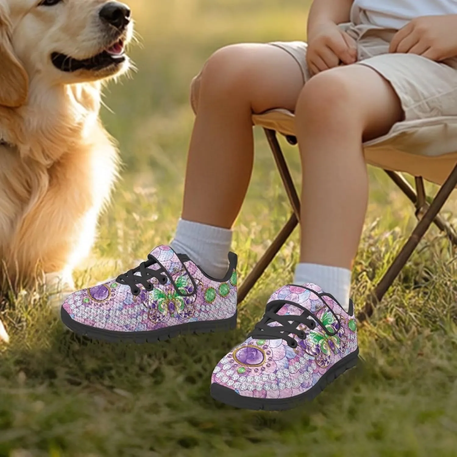 Boys Girls Sneakers Kids Mesh Shoes Unisex Lightweight Breathable Athletic Running Tennis Fitness Shoes Single Buckle for Toddler/Little Kid/Big Kid Black Sole