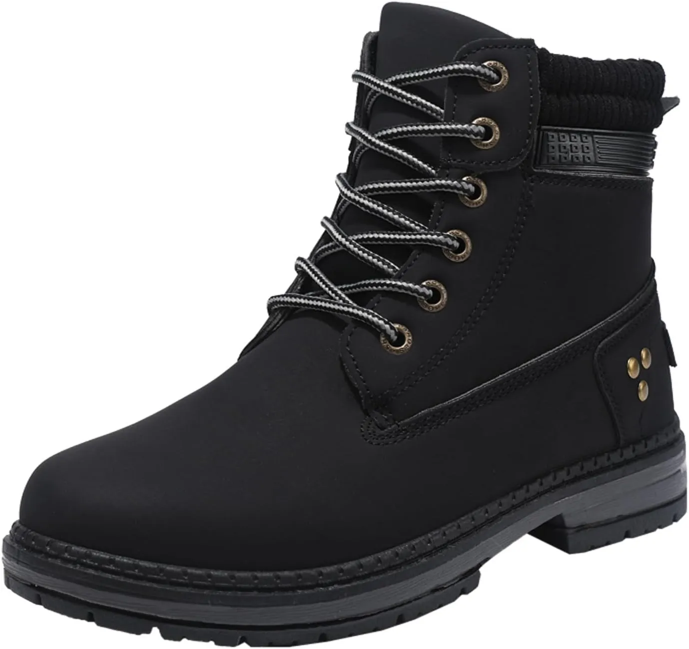 Cathalem Winter Boots for Women Lace Up Anti-Slip Warm Snow Ankle Booties Fashion Sneaker Boots Combat Boots Womens