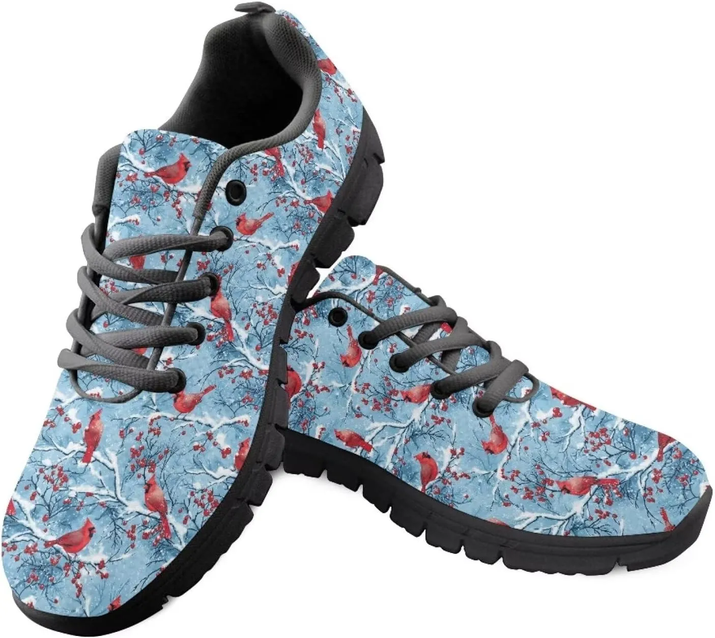 Christmas Sports Shoes for Women Lightweight Non Slip Running Tennis Sneakers Comfort Breathable Casual Walking Shoes US 5-12