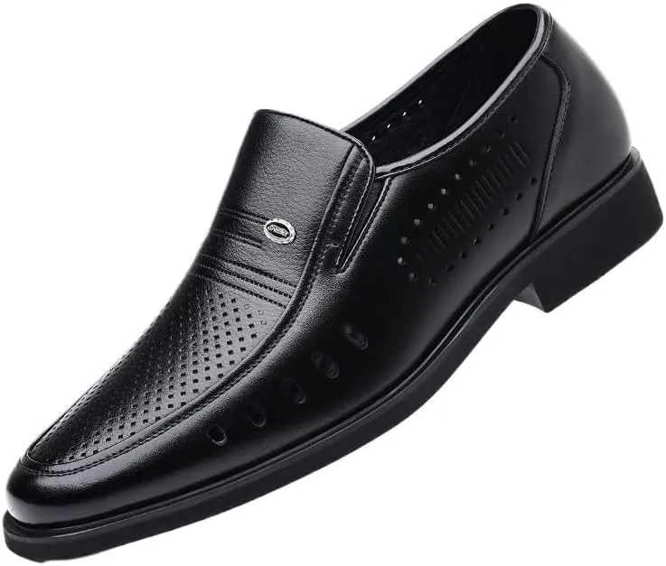 Contemporary Leather Slip-On Driving Shoes for Men - Summer Casual Loafers for Everyday Comfort