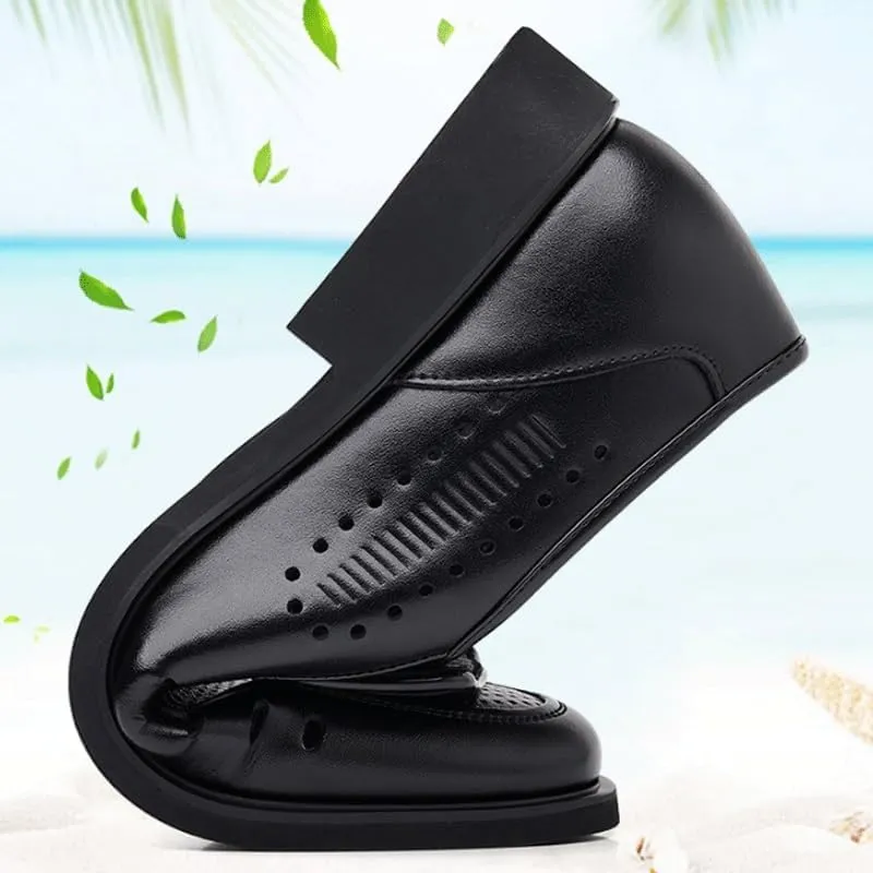 Contemporary Leather Slip-On Driving Shoes for Men - Summer Casual Loafers for Everyday Comfort