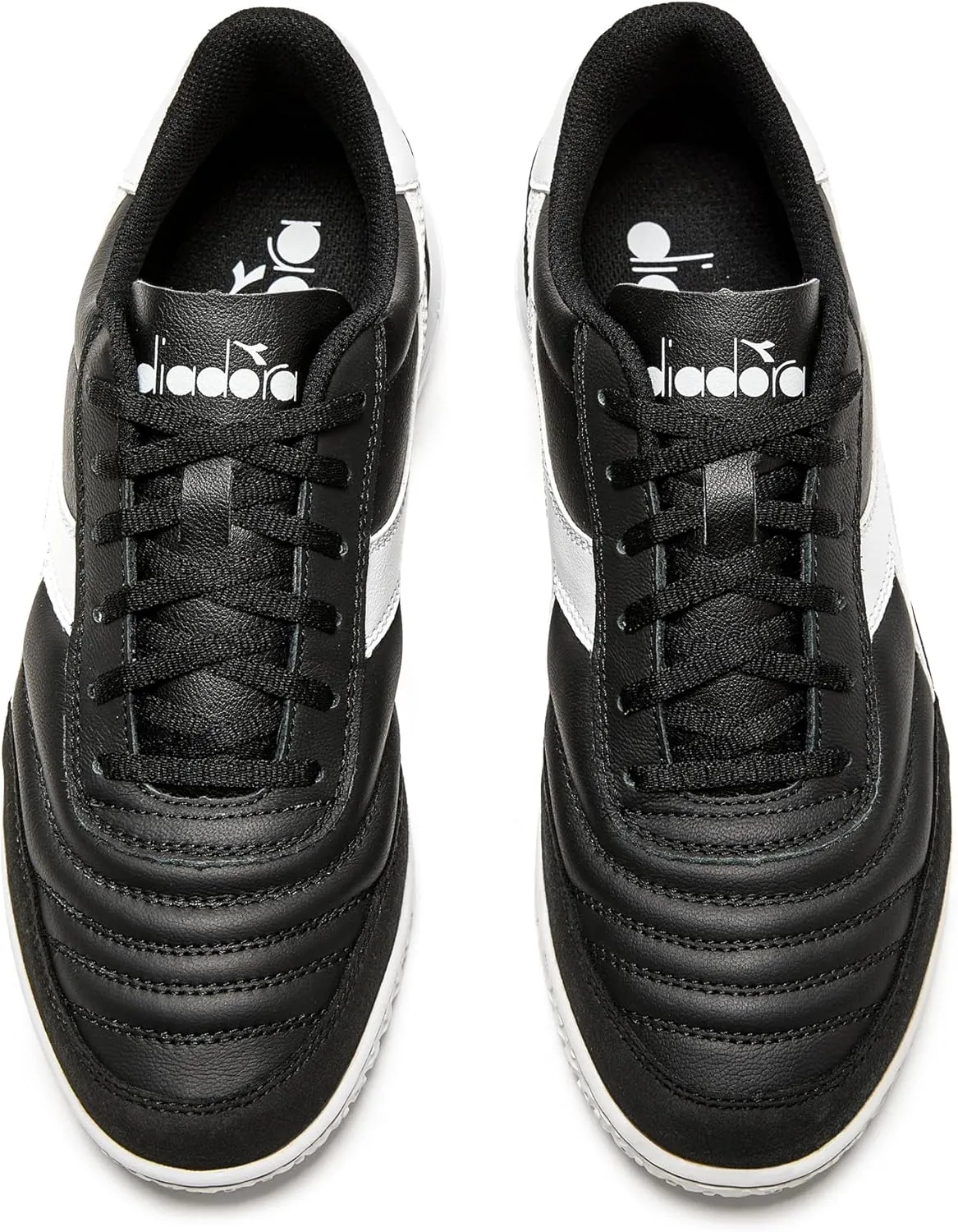 Diadora Calcetto LT Turf Soccer Shoes - Full Grain Leather, Enhanced Cushioning, Anti-Wear Rubber, Synthetic Turf, Optimal Traction and Stability