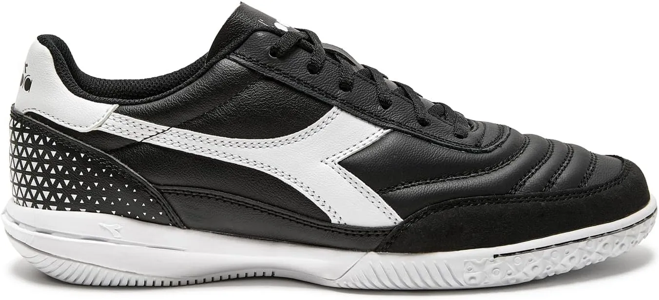 Diadora Calcetto LT Turf Soccer Shoes - Full Grain Leather, Enhanced Cushioning, Anti-Wear Rubber, Synthetic Turf, Optimal Traction and Stability