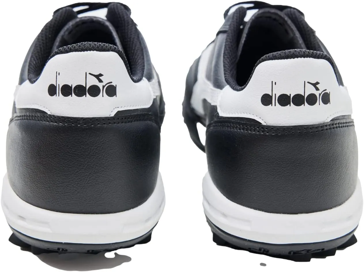 Diadora Calcetto LT Turf Soccer Shoes - Full Grain Leather, Enhanced Cushioning, Anti-Wear Rubber, Synthetic Turf, Optimal Traction and Stability