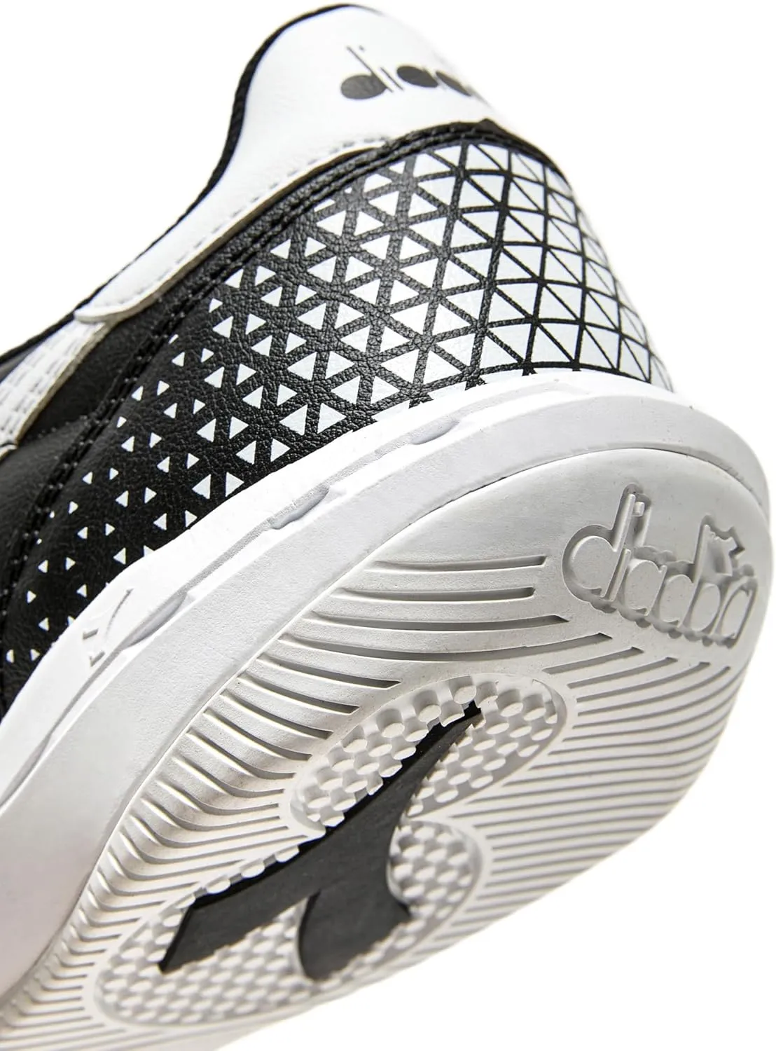 Diadora Calcetto LT Turf Soccer Shoes - Full Grain Leather, Enhanced Cushioning, Anti-Wear Rubber, Synthetic Turf, Optimal Traction and Stability