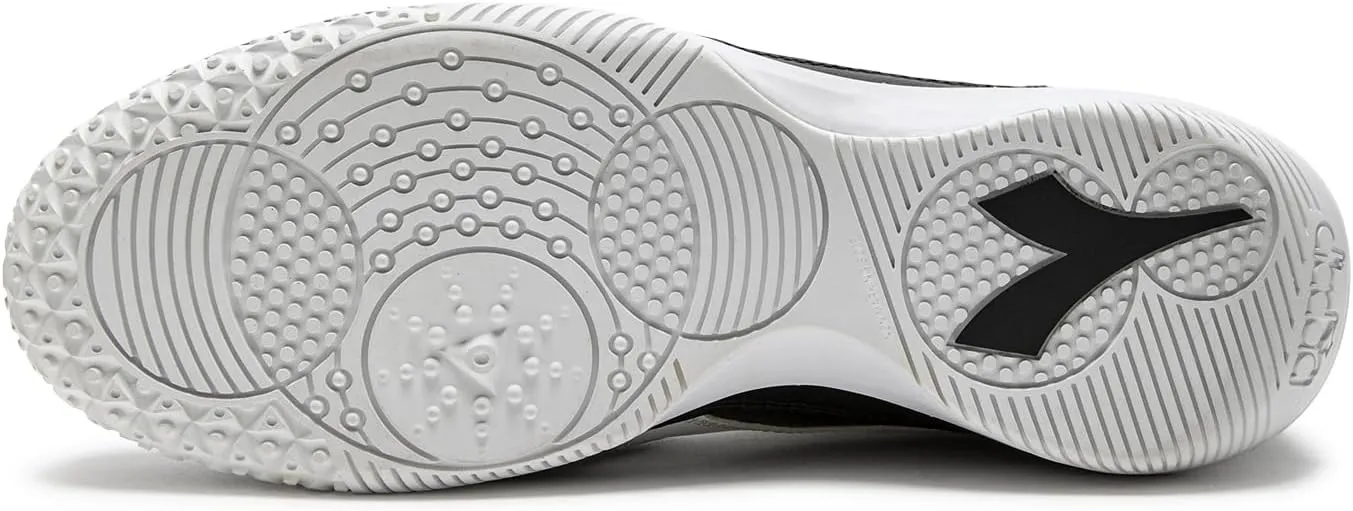 Diadora Calcetto LT Turf Soccer Shoes - Full Grain Leather, Enhanced Cushioning, Anti-Wear Rubber, Synthetic Turf, Optimal Traction and Stability