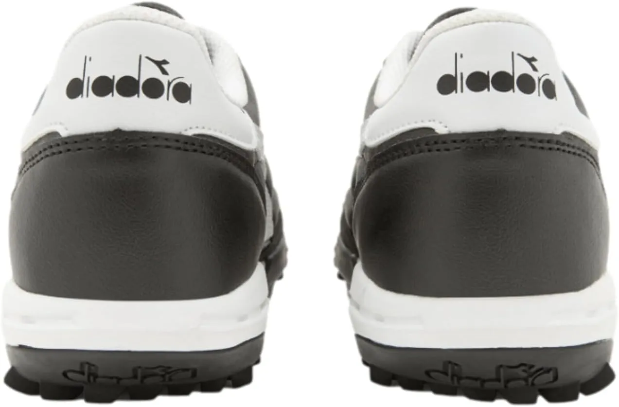 Diadora Calcetto LT Turf Soccer Shoes - Full Grain Leather, Enhanced Cushioning, Anti-Wear Rubber, Synthetic Turf, Optimal Traction and Stability