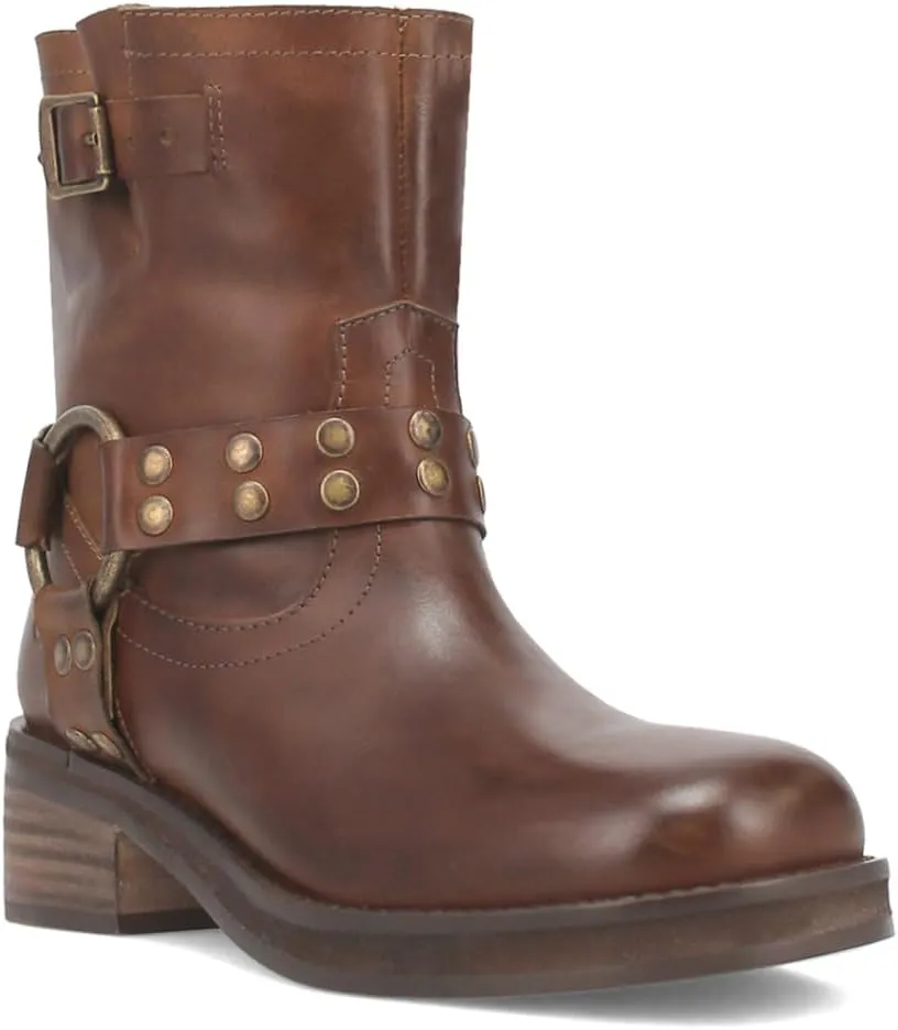 Dingo Women's Anarchy Round Toe Zippered Motorcycle Fashion Boot