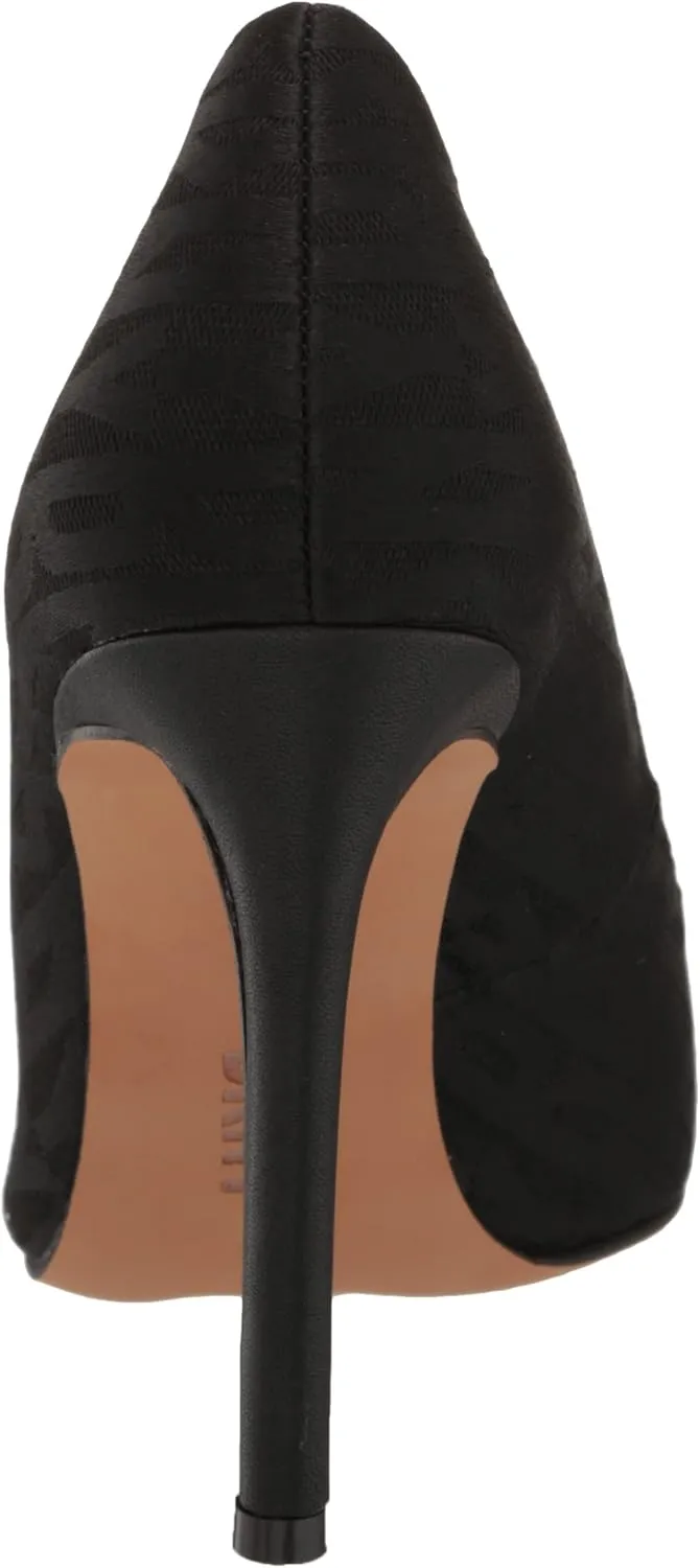 DKNY Women's Logo Textured Pump Heel