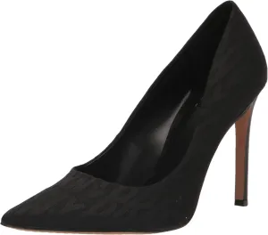 DKNY Women's Logo Textured Pump Heel