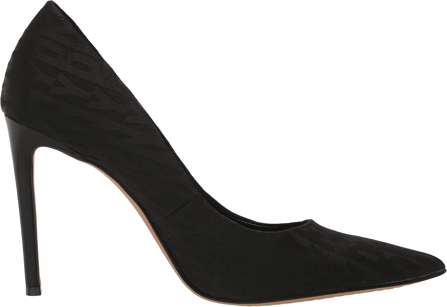 DKNY Women's Logo Textured Pump Heel