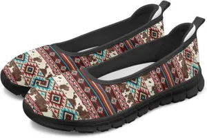 Doojoayie Ladies Tennis Shoes Slip On Flats for Women Casual Everyday Footwear