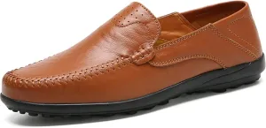Dress Shoes for Men Men's Casual Leather Loafers Slip-On Comfort Shoes for Everyday Wear