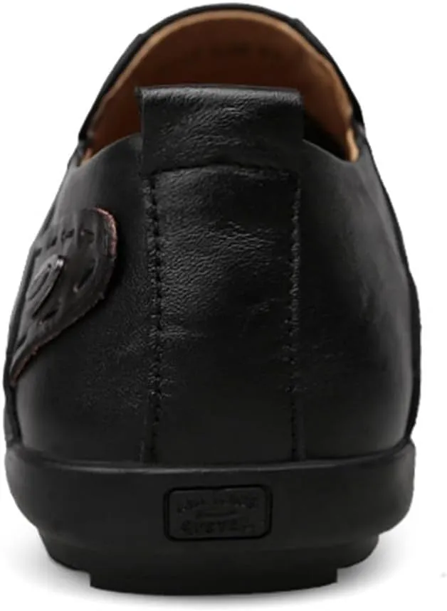 Dress Shoes for Men Men's Casual Summer Genuine Leather Loafers Slip-On Moccasins for Driving and Everyday Wear
