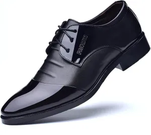 Dress Shoes for Men Men's Leather Casual Loafers Stylish Business Formal Shoes for Weddings and Everyday Wear