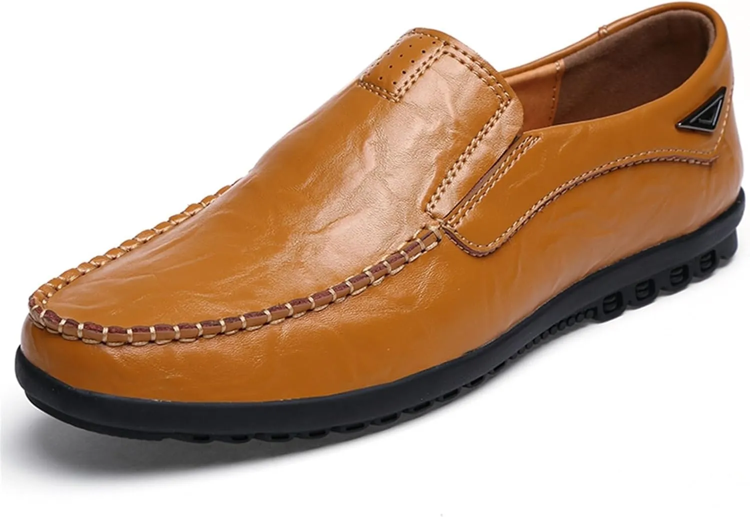 Dress Shoes for Men Men's Leather Casual Slip-On Loafers Comfortable Driving Shoes for Everyday Wear