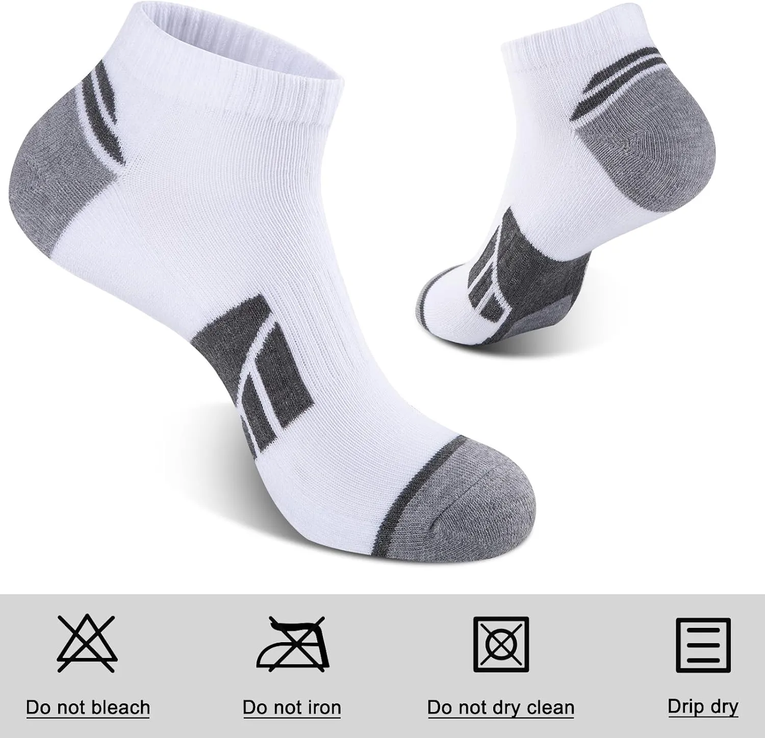 eallco 10 Pairs Mens Ankle Socks Low Cut Socks for Men