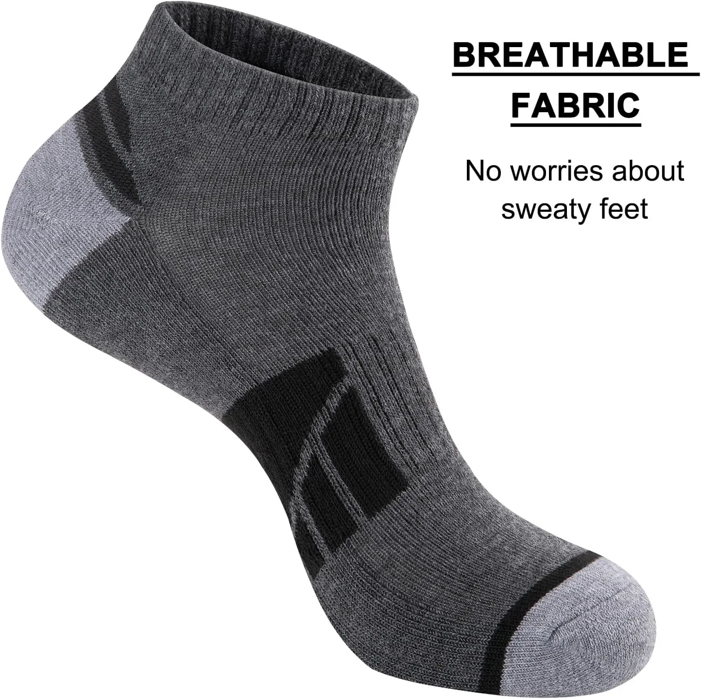eallco 10 Pairs Mens Ankle Socks Low Cut Socks for Men