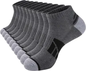 eallco 10 Pairs Mens Ankle Socks Low Cut Socks for Men