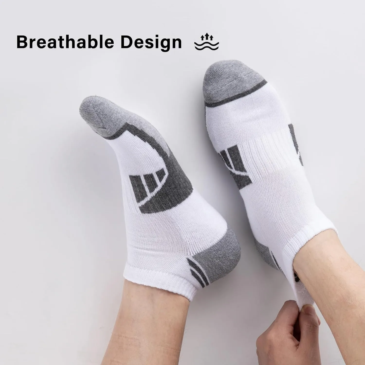 eallco 10 Pairs Mens Ankle Socks Low Cut Socks for Men