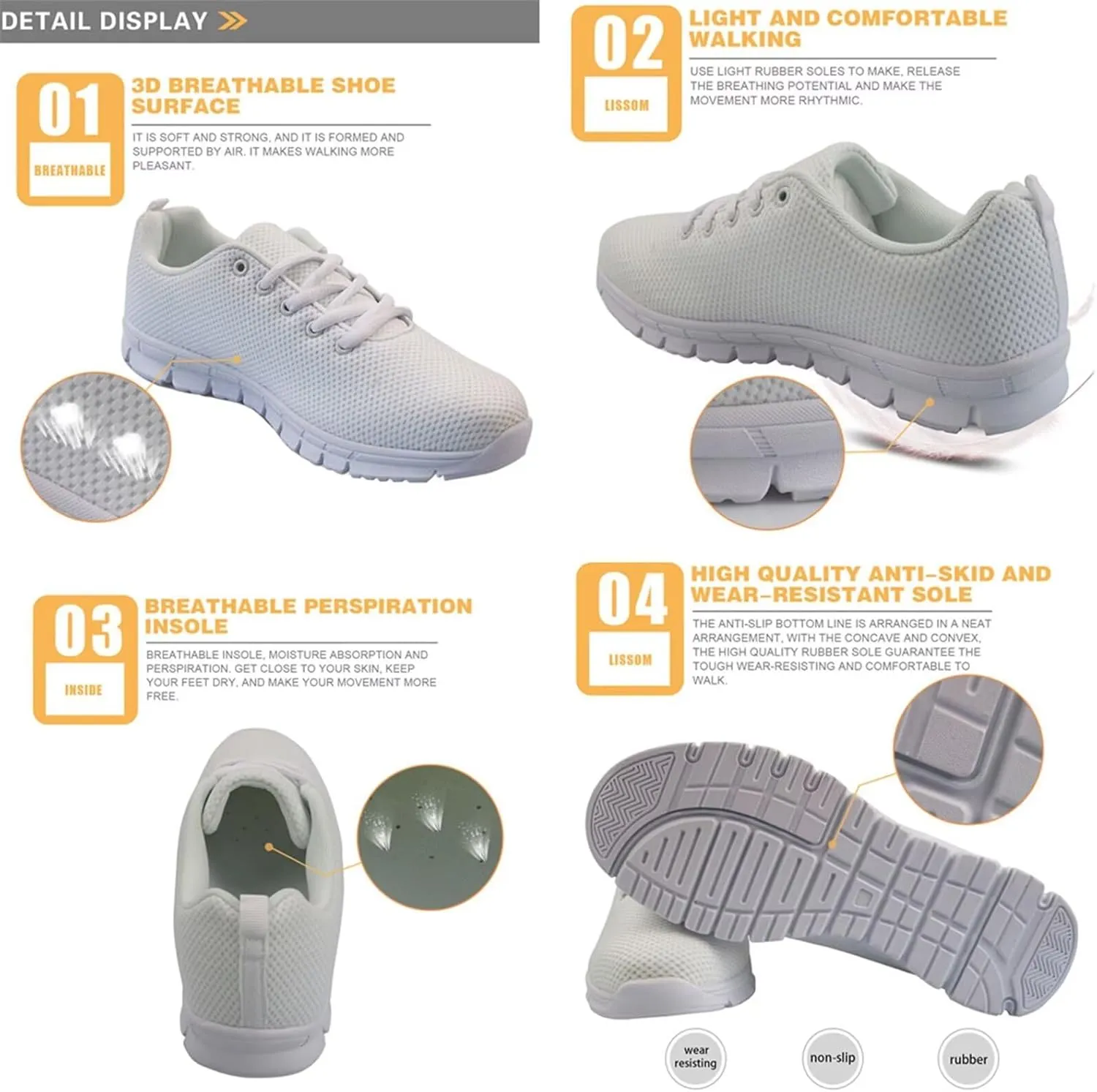 Girls Shoes Tennis Running Shoes Boys Lightweight Breathable Sneakers for Kids