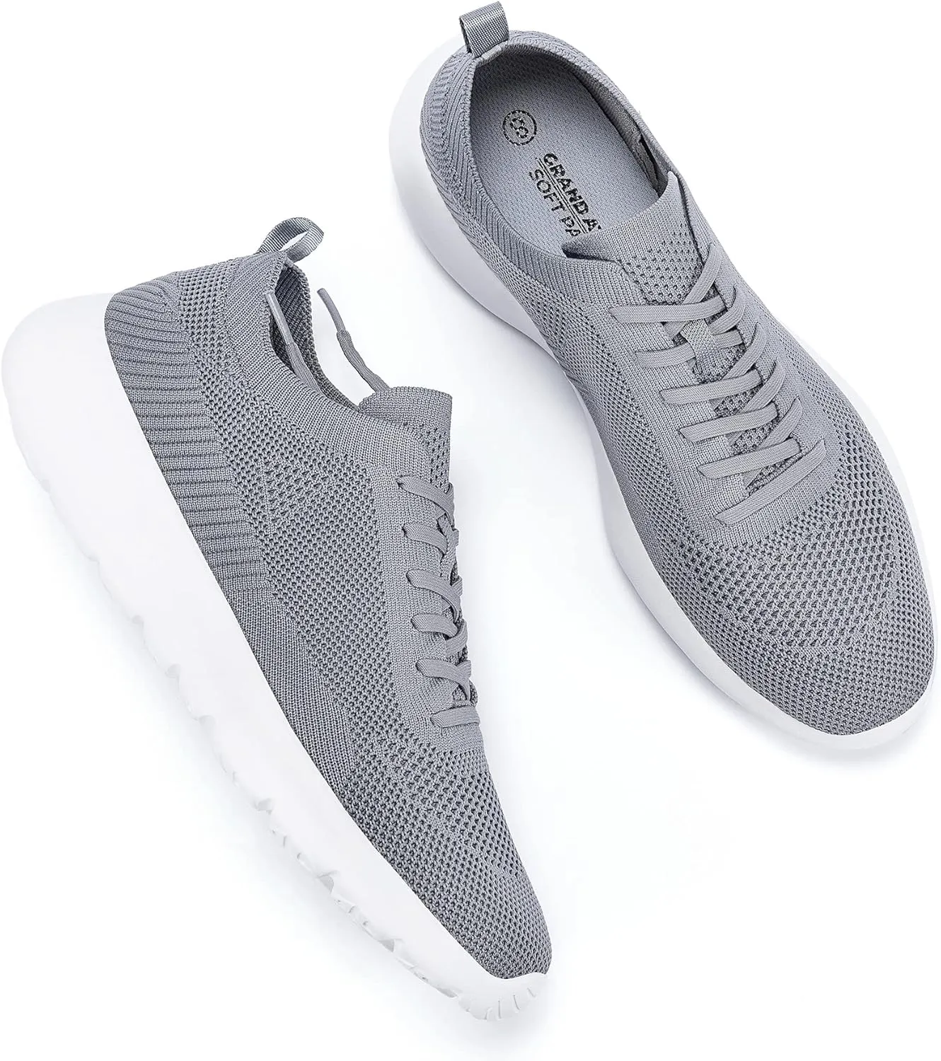 Grand Attack Men's Tennis Running Shoes - Super Soft Sole, Non-Slip, Comfortable, Lightweight, and Breathable Sports Shoes for Indoor and Outdoor Sports