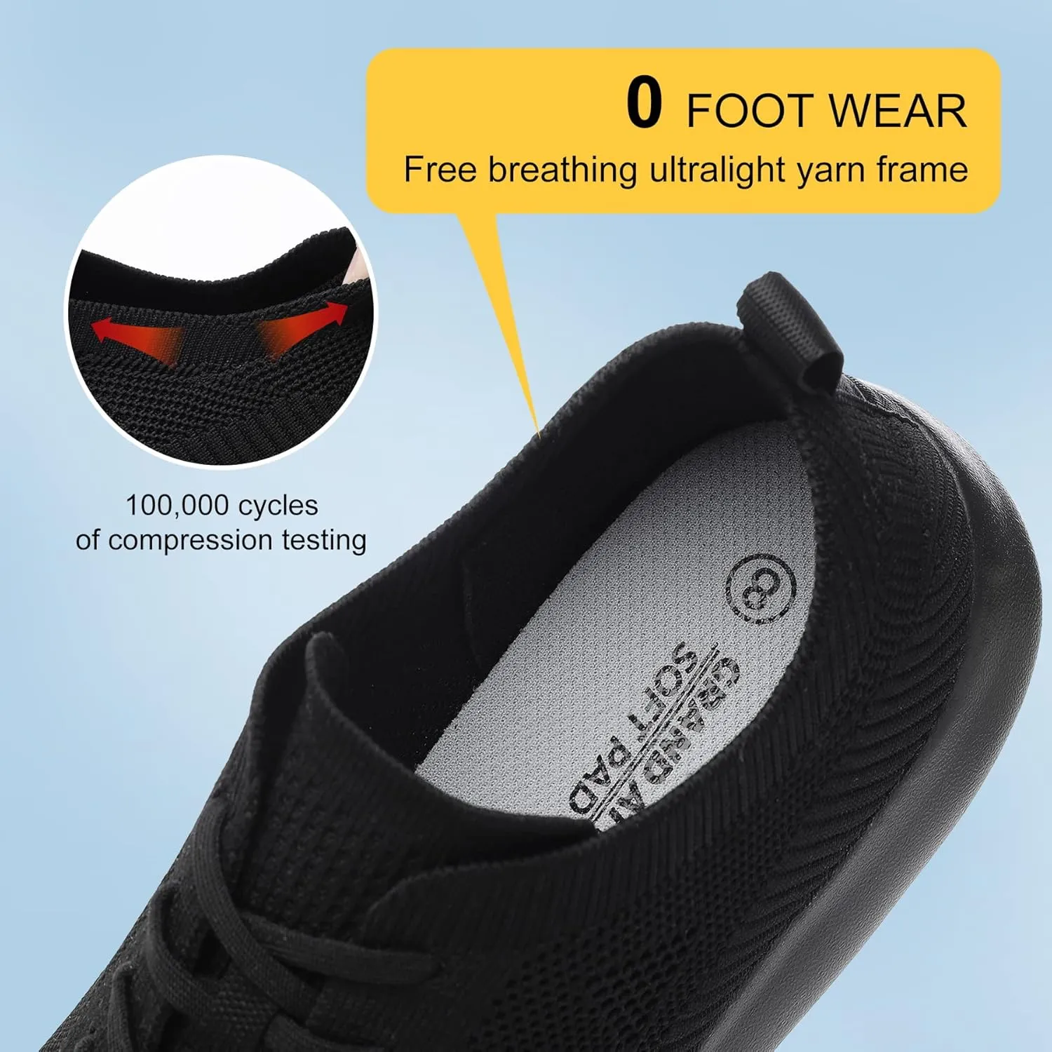 Grand Attack Men's Tennis Running Shoes - Super Soft Sole, Non-Slip, Comfortable, Lightweight, and Breathable Sports Shoes for Indoor and Outdoor Sports