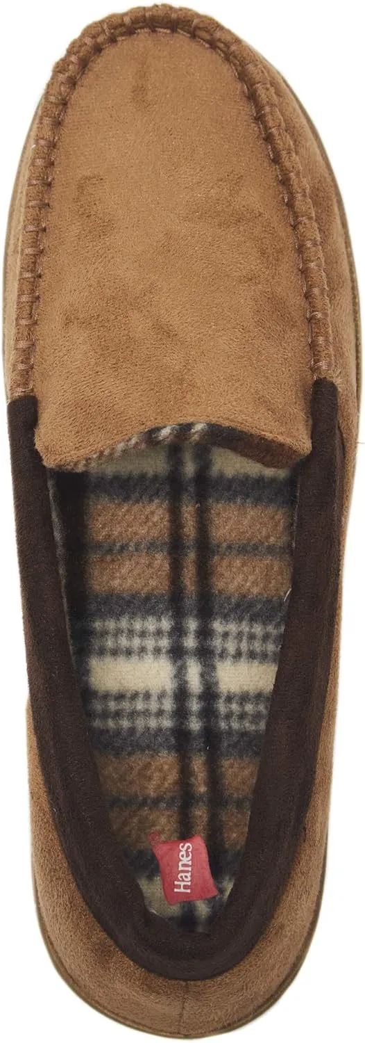 Hanes Men's Textured Moccasin Slipper