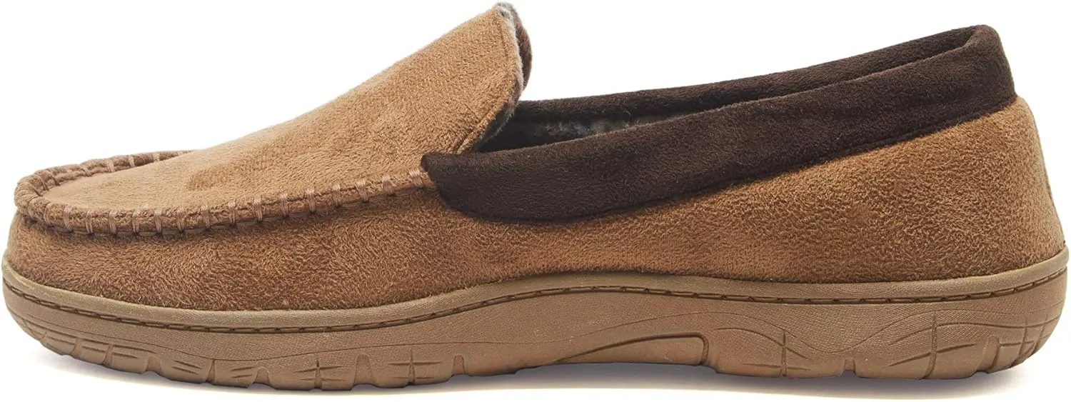 Hanes Men's Textured Moccasin Slipper