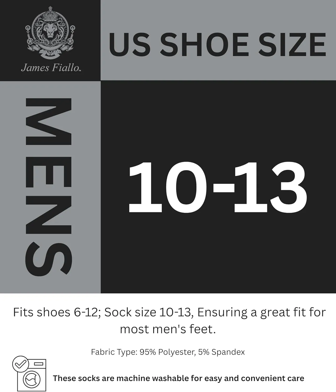 JAMES FIALLO Men's 12-Pairs Performance Low Cut Athletic Sport Socks