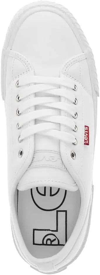 Levi's Womens Mdrn Lo Stacked Canvas Textured Casual Platform Sneaker Shoe