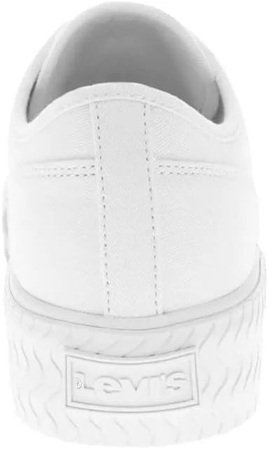 Levi's Womens Mdrn Lo Stacked Canvas Textured Casual Platform Sneaker Shoe