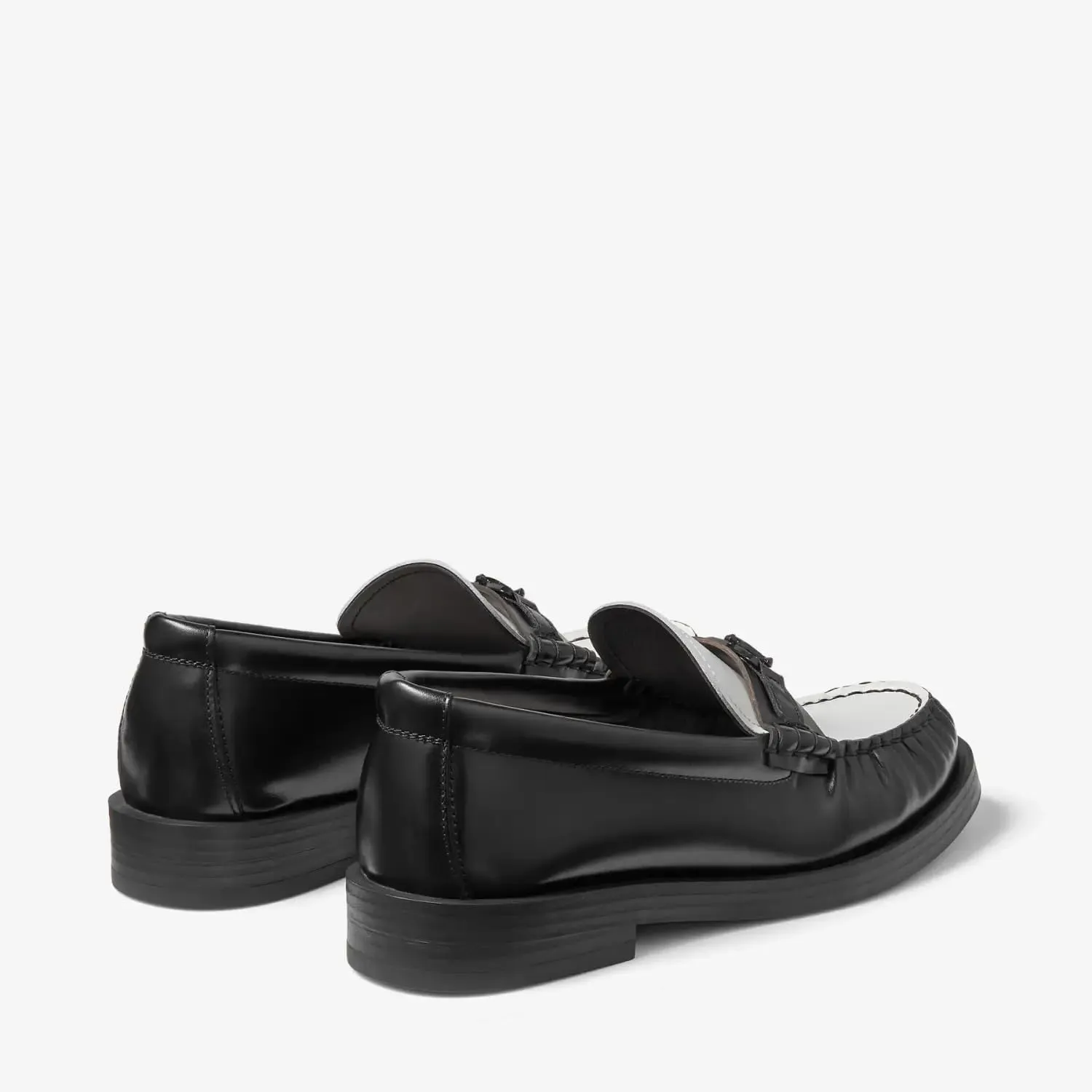 Loafers for Women Round Toe Chunky Low Stacked Heel Elegant Slip-On Dress Shoes Pumps with Gold Buckle Detail