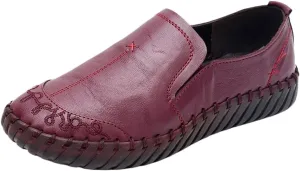 Loafers for Women Spring Women's Leather Casual Flat Shoes Comfortable Stylish Everyday Footwear