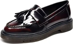 Loafers for Women Stylish Women's Round Tassel Casual Flat Shoes for Everyday Wear
