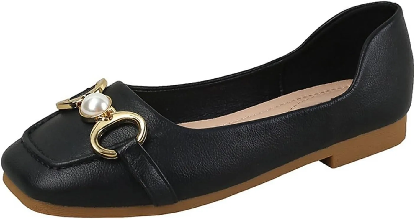 Loafers for Women Women's Casual Leather Flat Shoes Comfortable Stylish Everyday Footwear